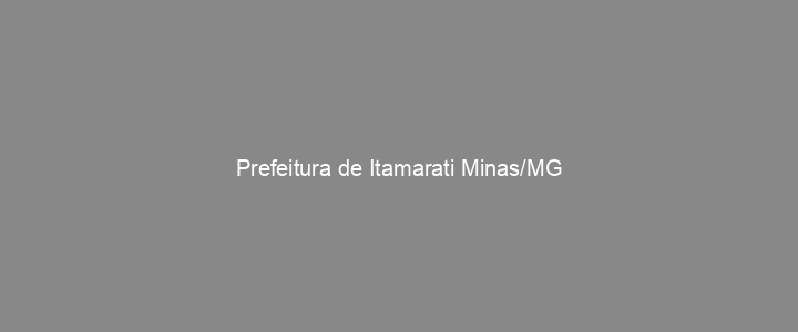 Provas Anteriores Prefeitura de Itamarati Minas/MG